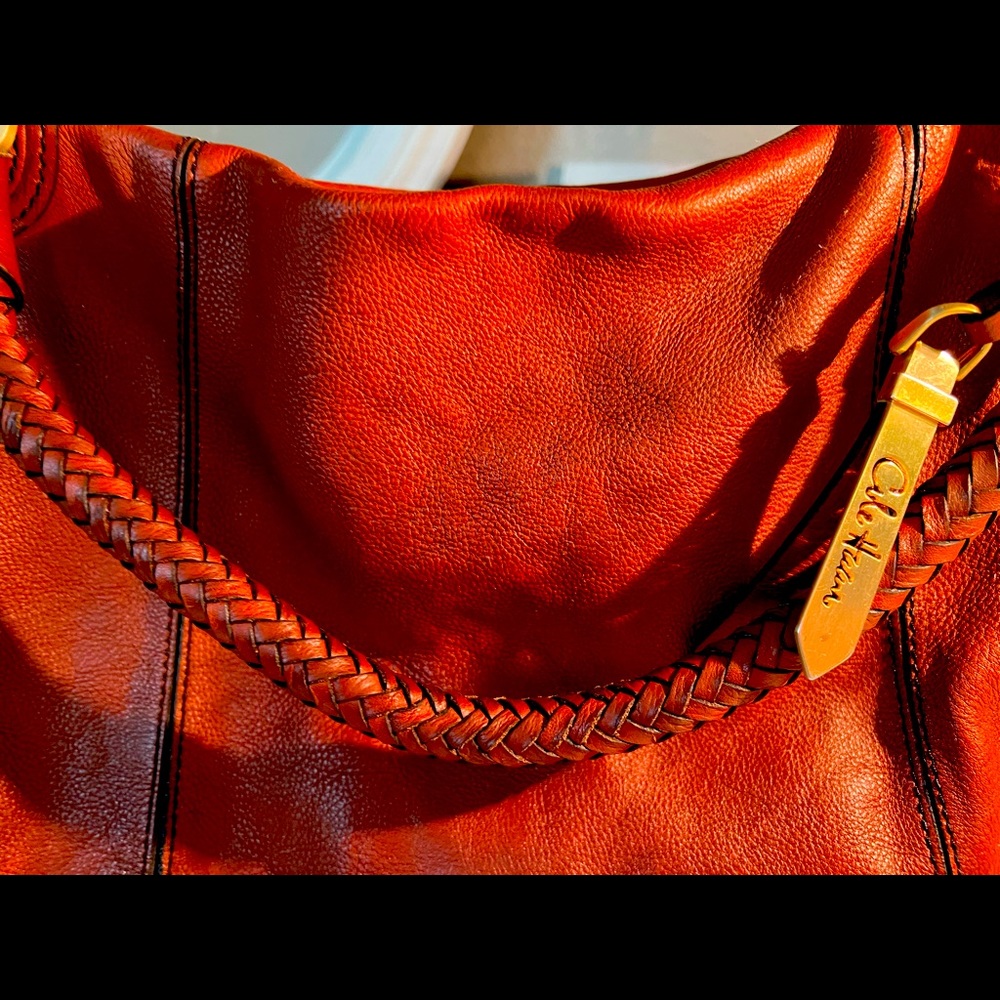 Cole Haan beautiful brown leather satchel large handbag